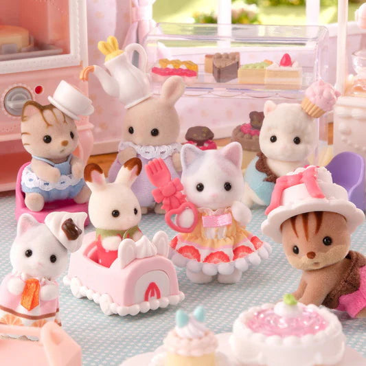 Sylvanian families (ternurines) sobre sorpresa - Baking Baby Party