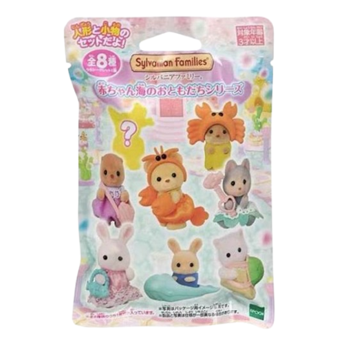 Sylvanian families (ternurines) sobre sorpresa original - Baby Seashore Friends