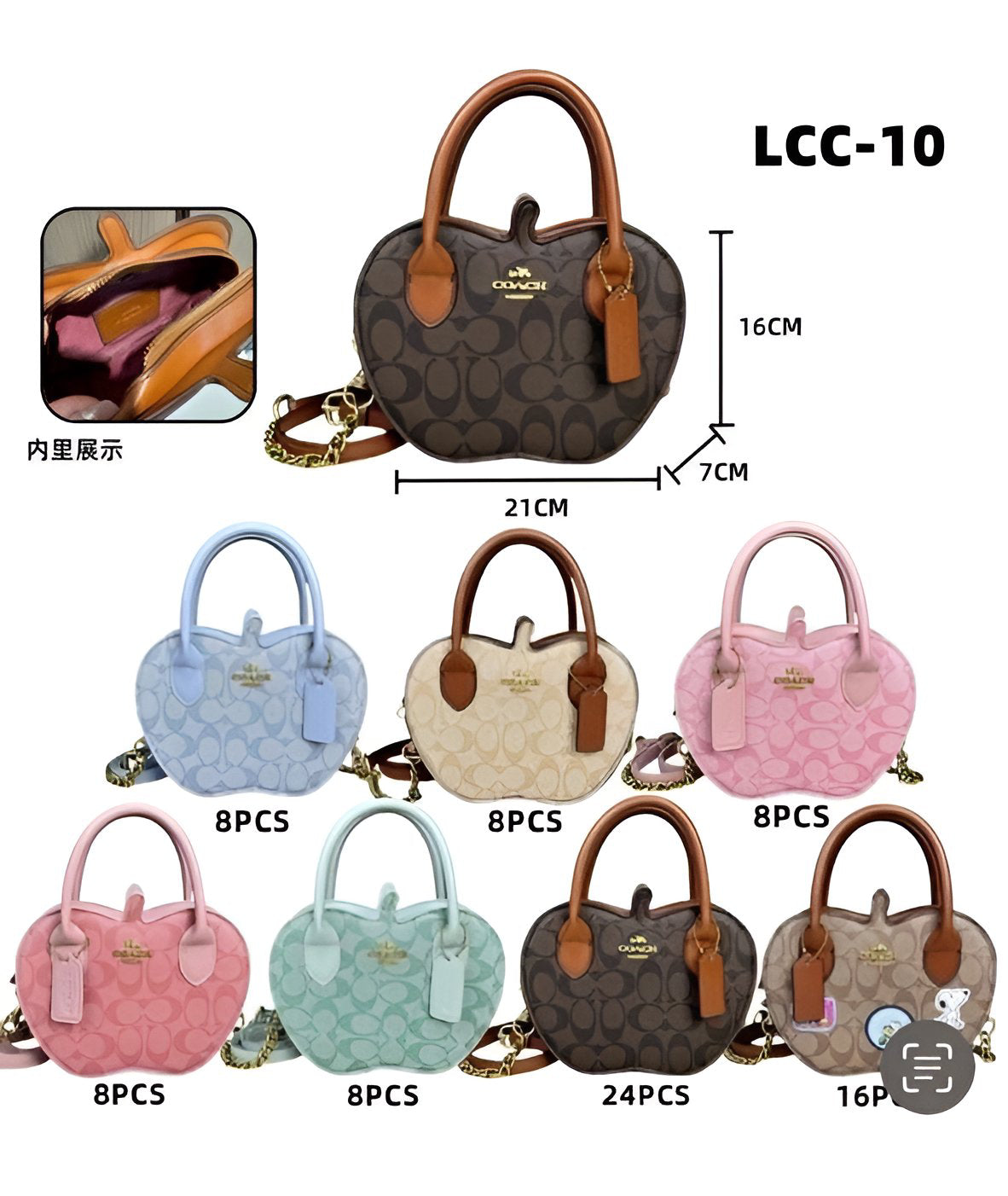 Bolsa Crossbody Manzana Coach LCC-10