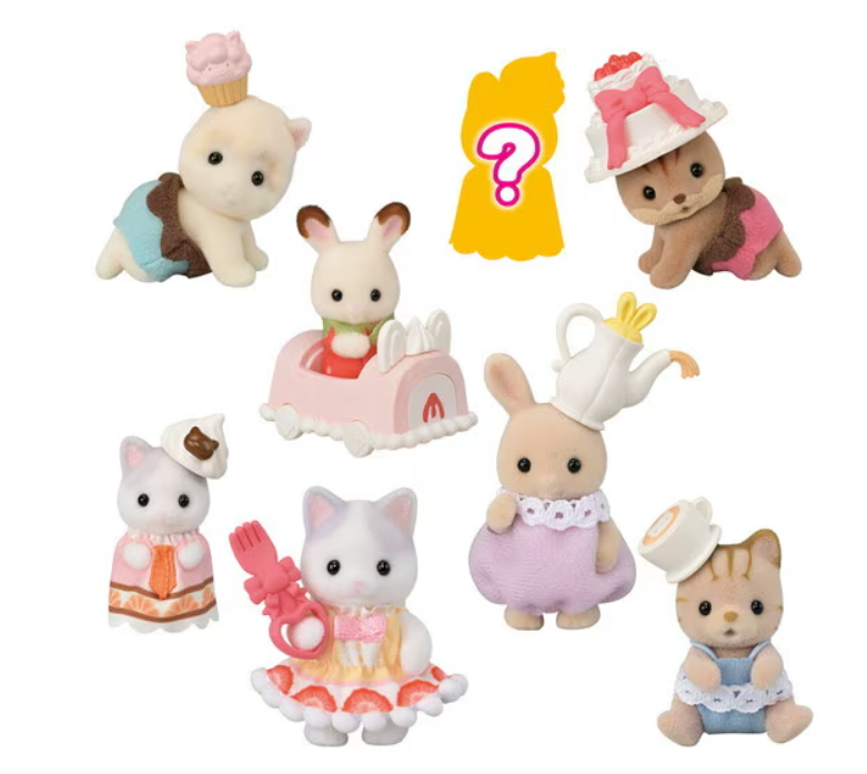 Sylvanian families (ternurines) sobre sorpresa - Baking Baby Party