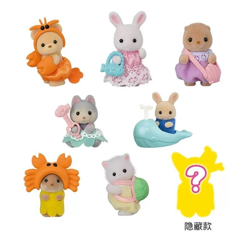 Sylvanian families (ternurines) sobre sorpresa original - Baby Seashore Friends